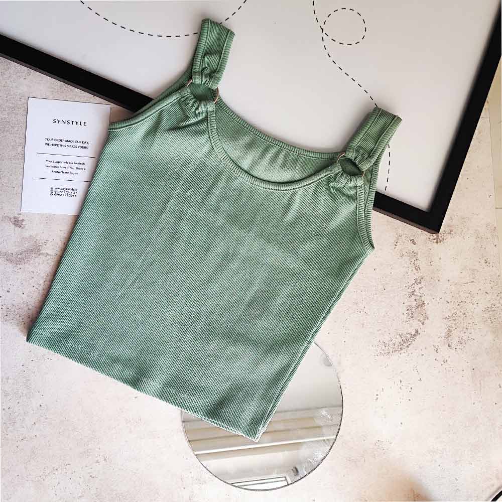 تاپ زنانه کبریتی حلقه ای النا (Elena) سین استایل
