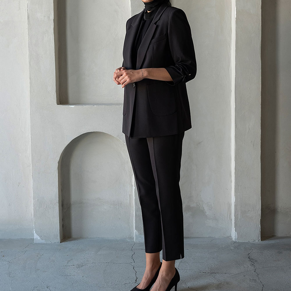 کت و شلوار زنانه کرپ کلودیا (Claudia) کد 5252