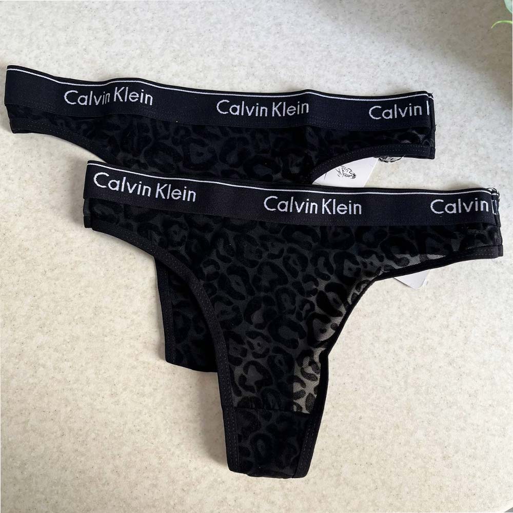 شورت زنانه توری طرحدار کلوین کلاین (CK)
