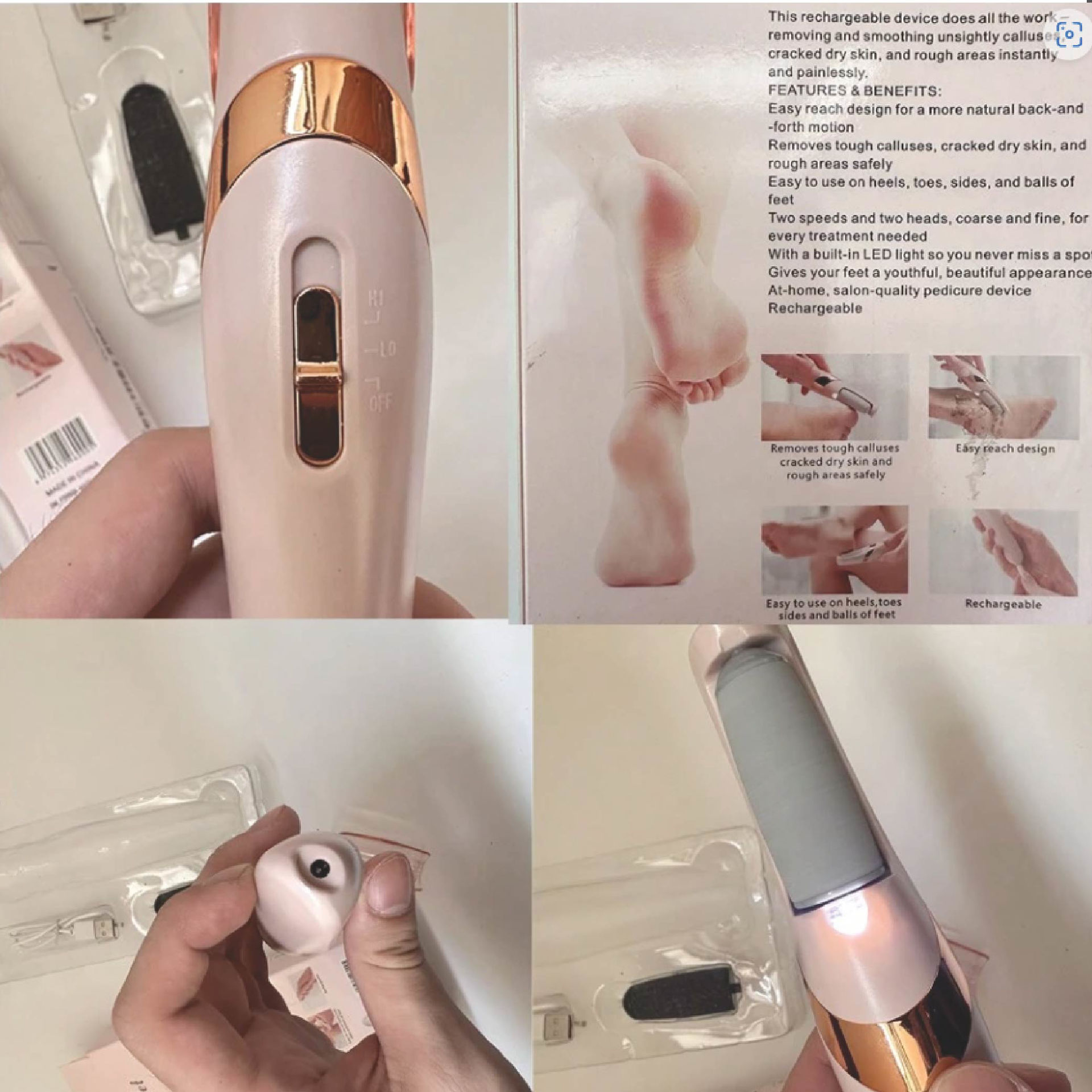 دستگاه سوهان برقی و پدیکور پا (gianlet)